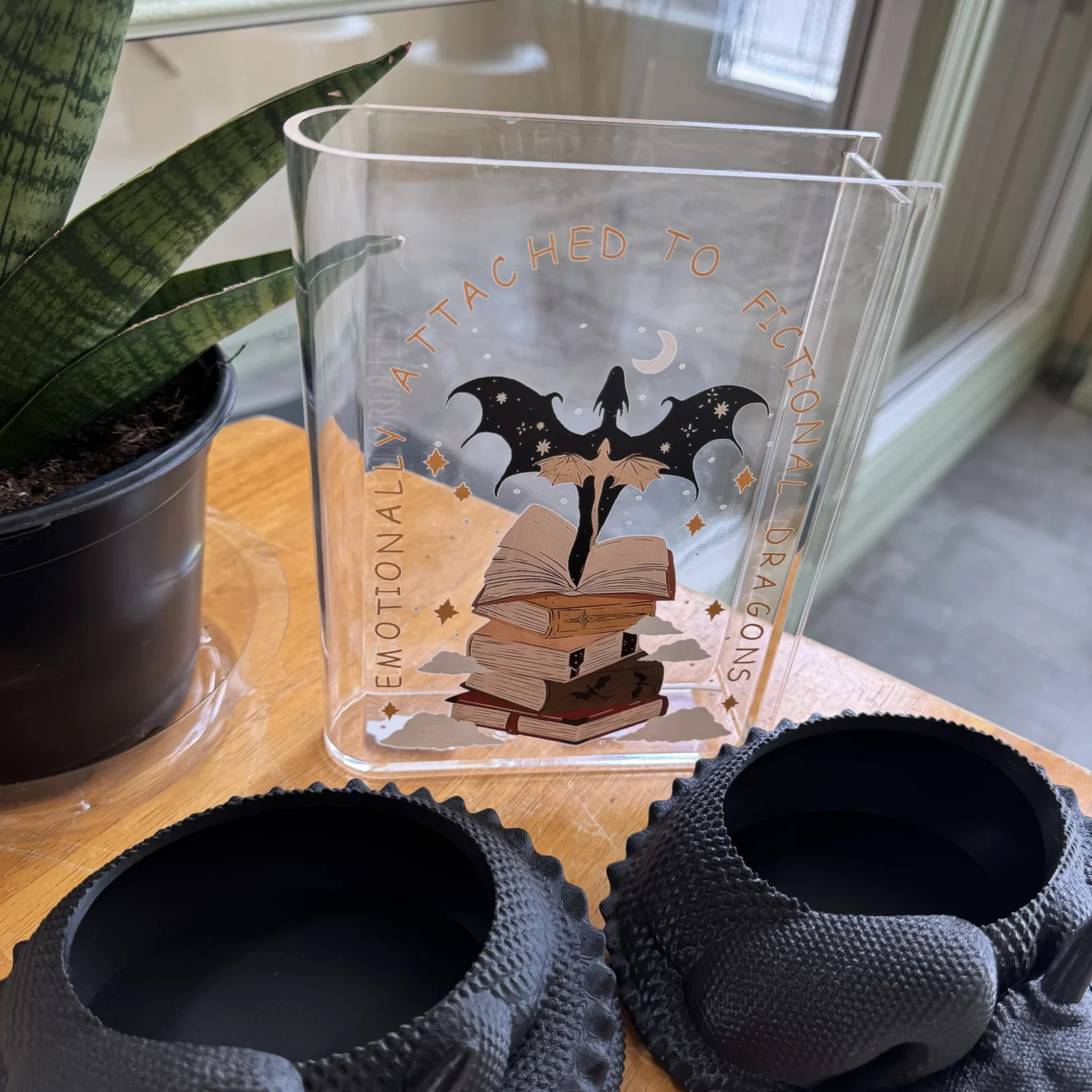 Fourth Wing Acrylic Book Vase — image 2